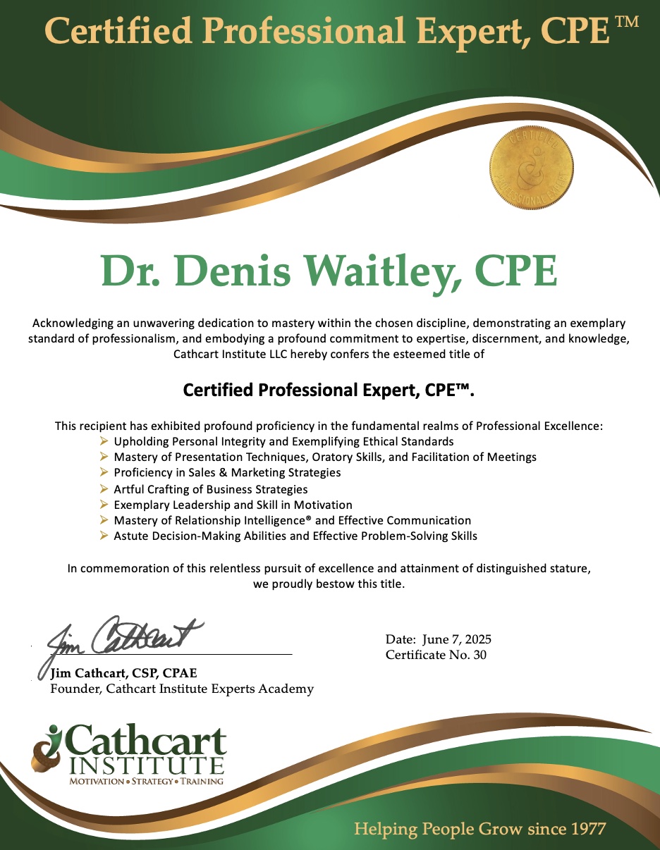 Dr. Denis Waitley, CPE #30